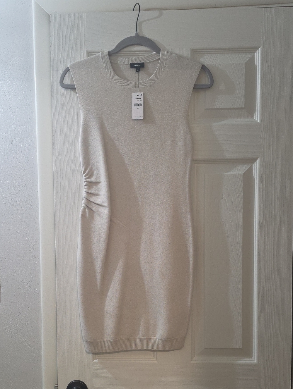 Express Sleeveless Midi Dress in Cream